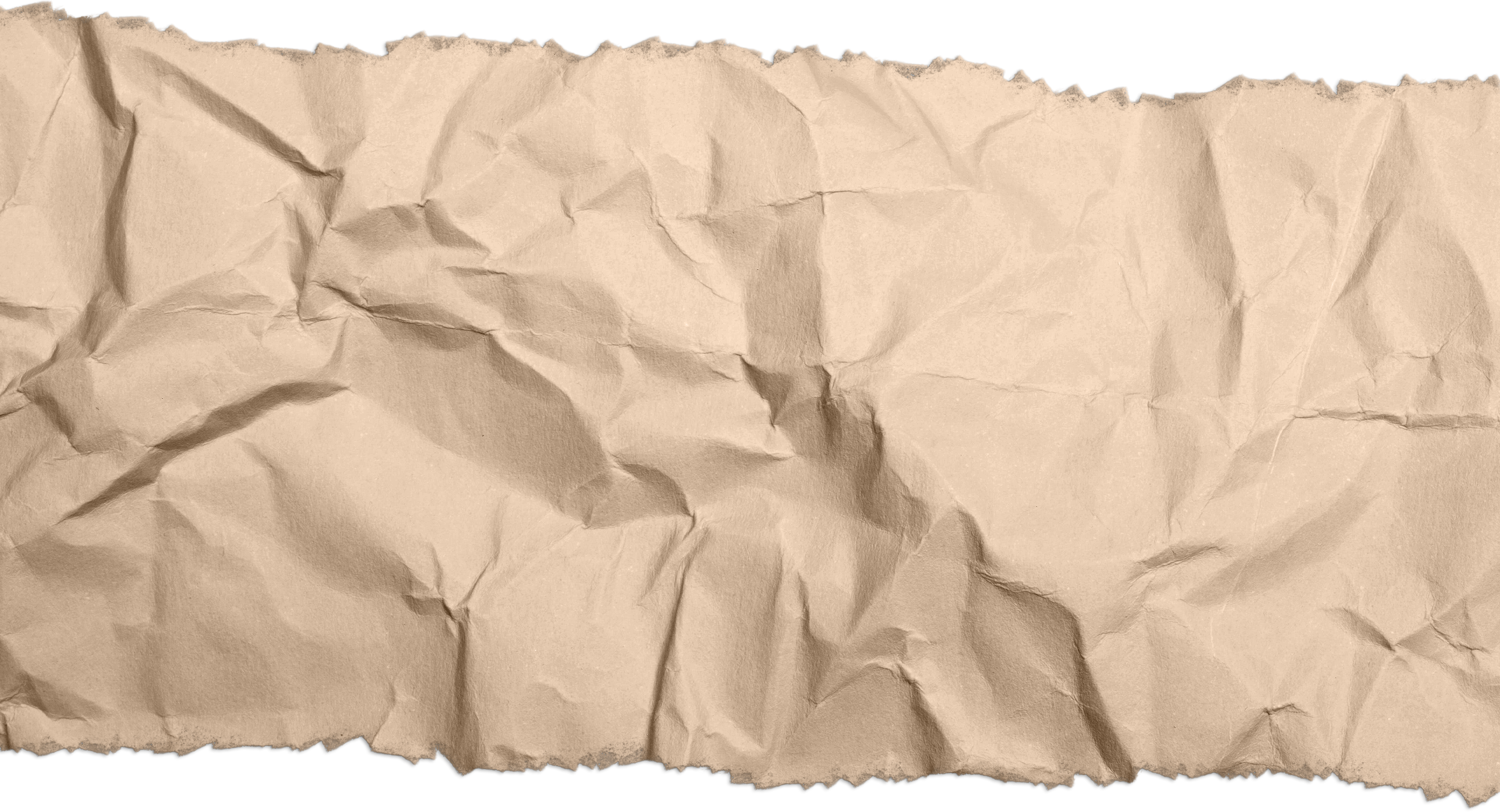 Beige Crumpled Torn Paper